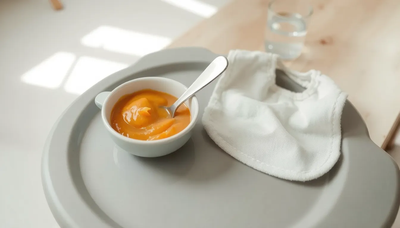 menu bébé 4 mois