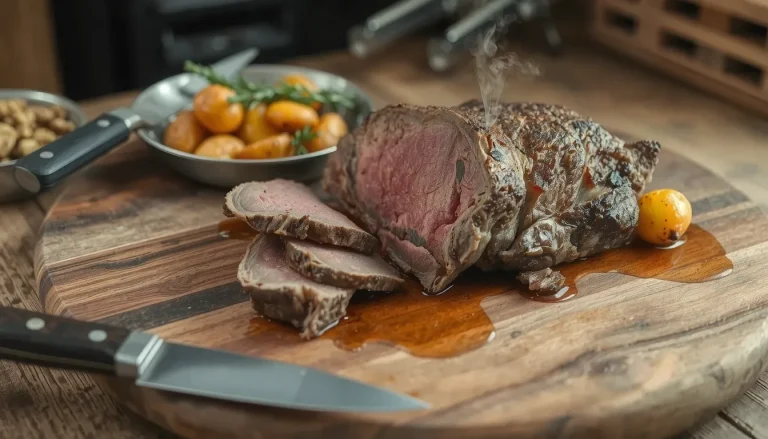 Recette de rôti de bœuf et pommes de terre au four