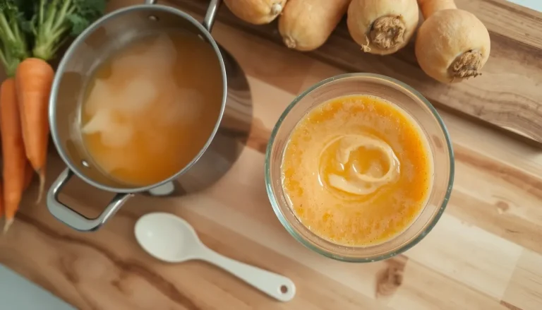Recettes de soupe et purée pour bébé de 4 mois