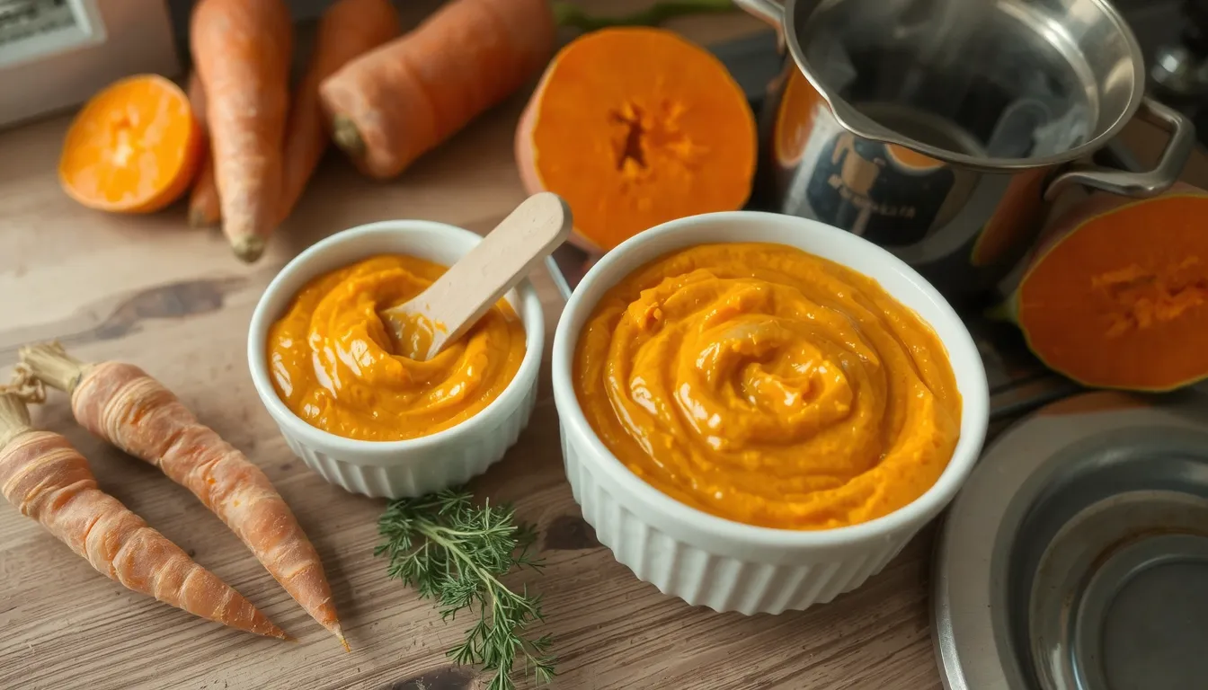 purée carotte patate douce
